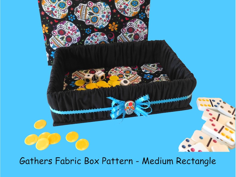 Fabric Box Digital Pattern, Easy DIY Craft (M 10"x 6" Rectangle) PDF - Etsy