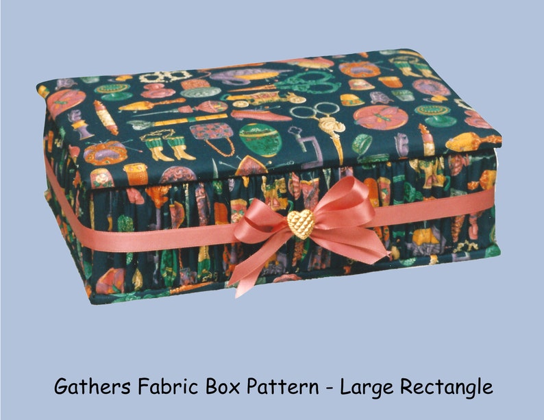 Fabric Box Digital Pattern Easy DIY Craft Personalize Gift - Etsy