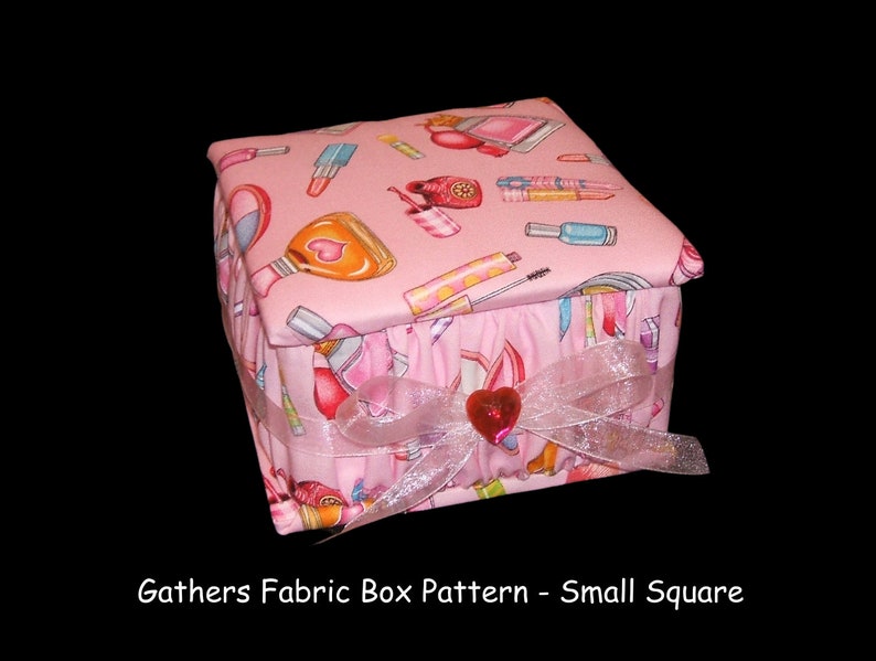 Fabric Box Digital Pattern, Easy DIY Craft (S 5"x 5" Rectangle) PDF - Etsy