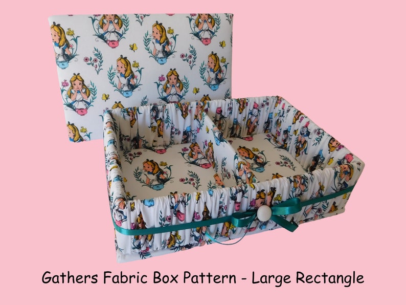 Fabric Box Digital Pattern Easy DIY Craft Personalize Gift - Etsy