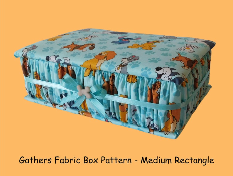 Fabric Box Digital Pattern, Easy DIY Craft (M 10"x 6" Rectangle) PDF - Etsy