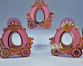 Princess Carriage Kinder egg box/Princess Carriage party decorations/Personalized kinder Joy egg favor/kinder Joy egg bag/Disney princess