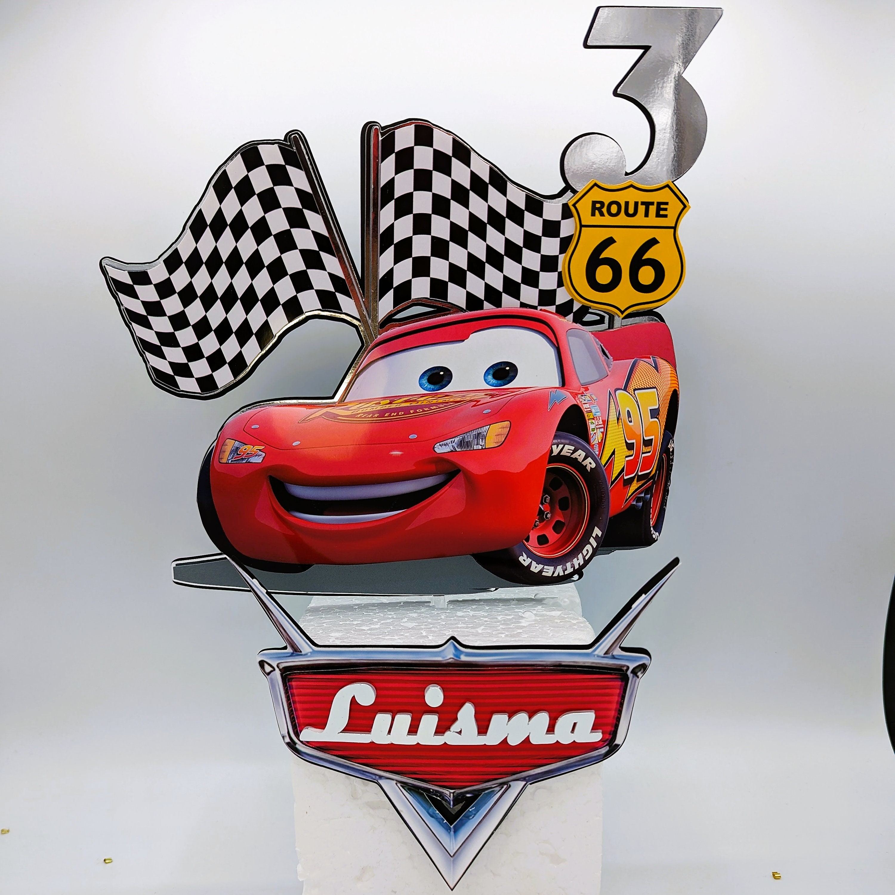 Cars Cake Topper/cars Party Decorations/cars Disney/cars Custom Cake ...