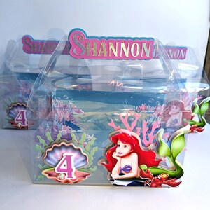 The Little Mermaid Favor Boxes Little Mermaid Party Decorations The Little Mermaid Favor Boxes The Little Mermaid Party Gable Boxes Disney