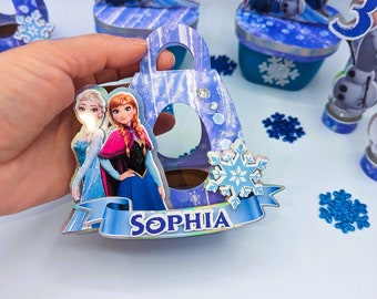 Frozen Kinder egg box/Frozen party decorations/Personalized kinder Joy egg favor/Ana And Elsa kinder Joy egg bag/chocolate egg box/Disney