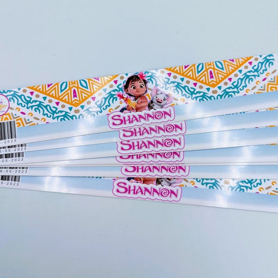 Moana Water Bottle Label/baby Moana Birthday Party Decoration/moana Baby Water  Bottle Wrapper/personalized Moana Party Labels/party Supplies 