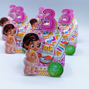Scatola per uova Kinder di Moana/Decorazioni per feste di Baby Moana/Bomboniera personalizzata per uova Kinder Joy/Sacchetto per uova Kinder Joy di Moana/Scatola per uova di cioccolato/Disney Moana