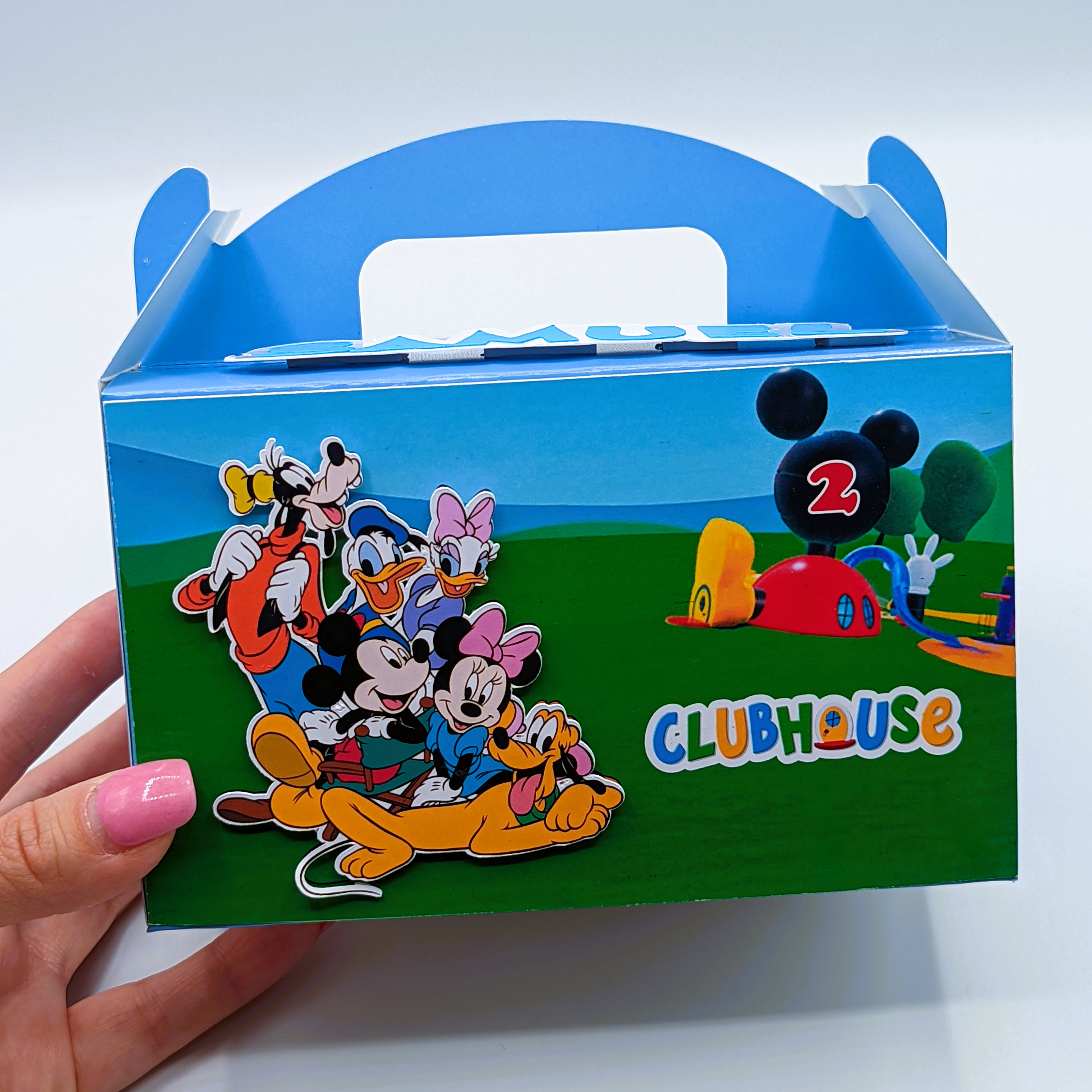 Mickey Favor Box/mickey Mouse Clubhouse/personalized Mickey Gable Favor