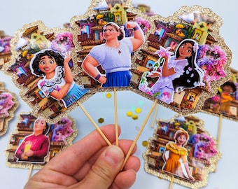 Encanto cupcake toppers/Encanto party decorations/Encanto party supplies/Familia Madrigal/Disney's Encanto Cupcake/Cupcake Toppers Encanto