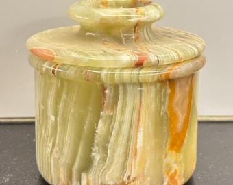 Marble Butter Keeper | Handmade Stone Butter Dish with Lid | French Butter Crock | Kitchen Counter Storage |