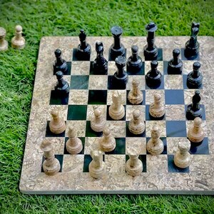 Handmade Chess set Modern Marble Chess Board & Pieces, luxury chess set, Best Selling Chess set, best gifts For him. Gift for All Occasions