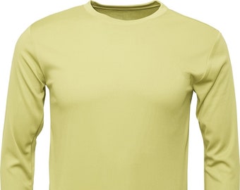 Unisex Long Sleeve Polyester T-Shirt • Performance Blank Shirt for Sublimation • Moisture-Wicking Athletic Base Layer