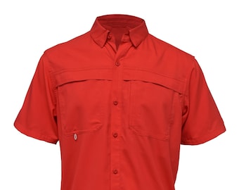 Custom Embroidered Fishing Shirt: UPF 50+ Micro Polyester Short Sleeve