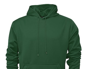 Polyester Fleece Pullover Hoodie: Performance Fabric, Unisex Fit