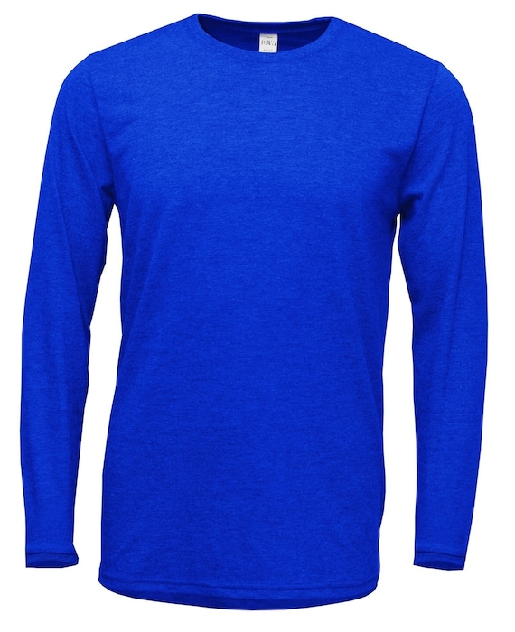 Unisex 70/30 Polyester Cotton Long Sleeve Shirt: Sublimation & Screen Printing