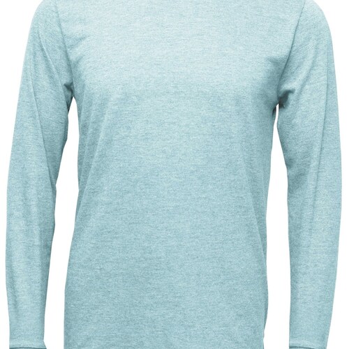 T-shirt blanc à manches longues pour sublimation : mélange polyester/coton 70/30