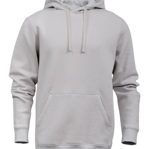 Super Soft Pullover Hoodie: Cotton/Poly Blend, Lightweight Fleece PLATINUM