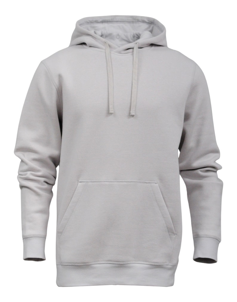 Super Soft Pullover Hoodie: Cotton/Poly Blend, Lightweight Fleece PLATINUM