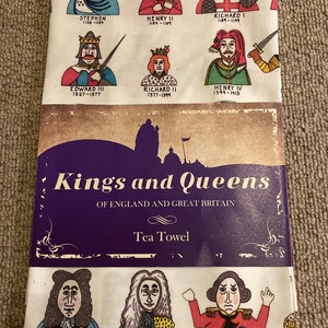 Kings and Queens of England and Great Britain Tea Towel image 3