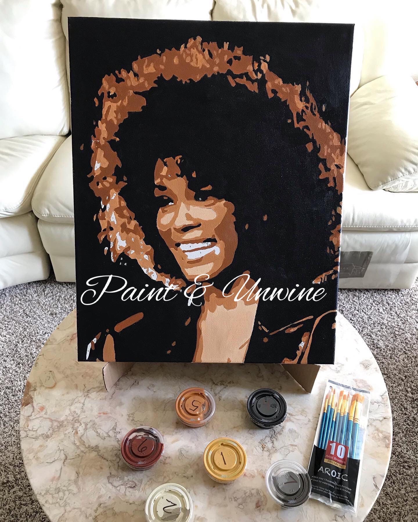 Whitney Houston Paint by Numbers Etsy