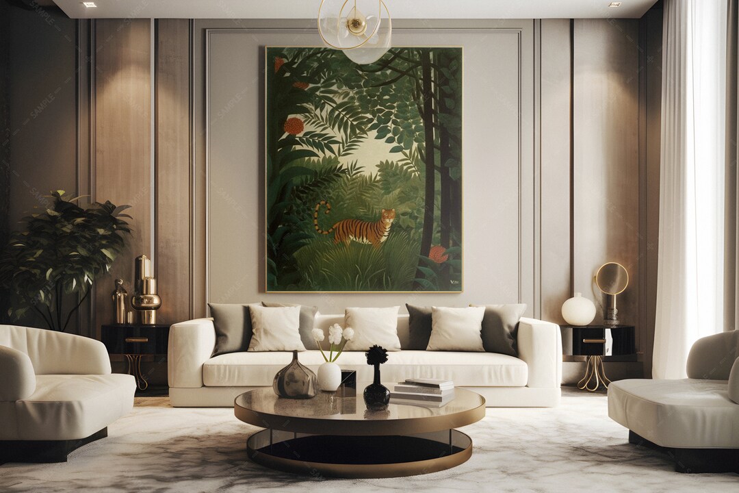 15 Art Deco Interior Living Room Wall Art Mockups Adjustable Etsy