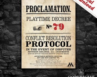 Decreto Ministerial sobre el Tiempo de Juego (Impresión) - Protocolo de Resolución de Conflictos - Rivalidad entre Hermanos (DESCARGA DIGITAL)