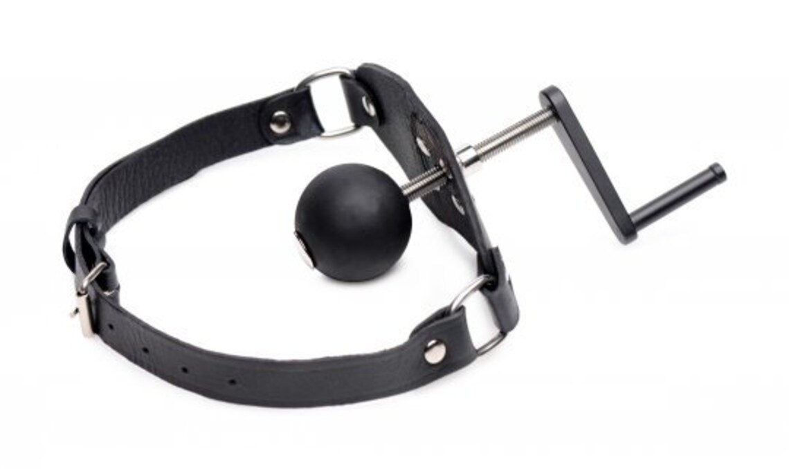 Bdsm Crank Ball Gag Oral Sex Mouth Gag Bdsm Slave Gag Open Mouth Sissy Gag Bdsm Ball Gag Sissy