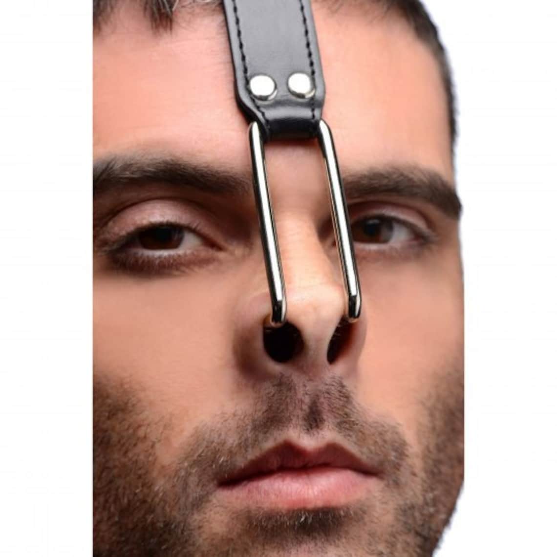 BDSM Nose Hook Gag With Collar for Sub Bondage Hook Gag Restrains