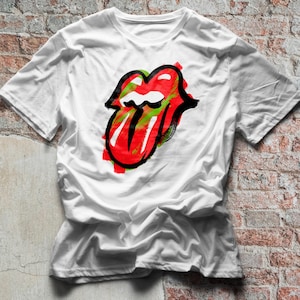 Rolling Stones Tongue Shirt, Stones Retro T-shirt, Vintage Stones T Shirt, Retro Vintage T-shirt, Vintage Rolling Stones T-shirt