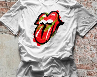 Rolling Stones Tongue T-shirt: Retro Vintage Band Tee