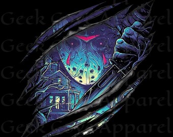 Jason Voorhees I Love Camping Halloween PNG Clipart (Digital Download)