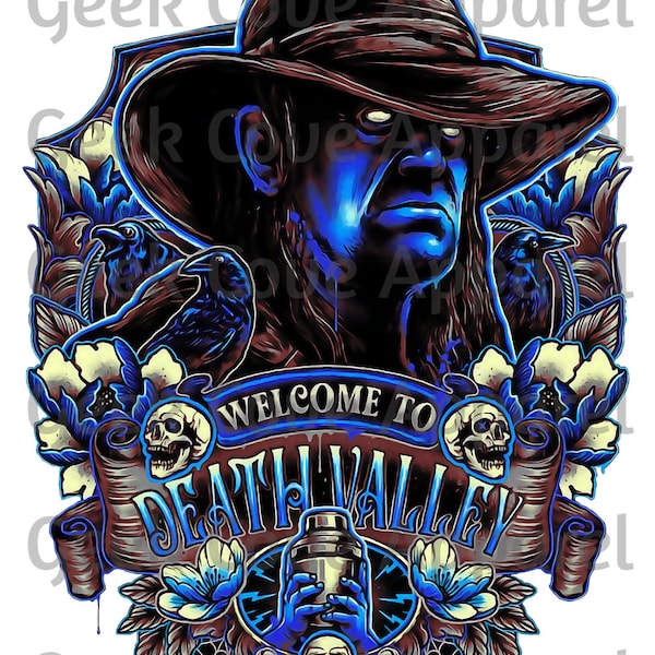 The Undertaker png, The Undertaker Sublimation, Welcome to Death Valley, Digital Silhouette PNG Clip art for All your Designs