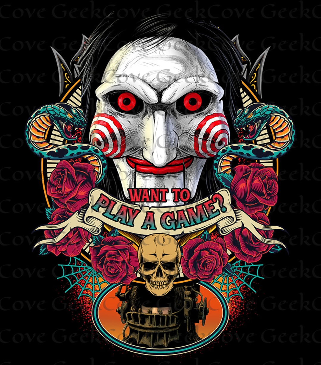 Halloween Saw Jigsaw PNG: Horror Movie Digital Art (digital