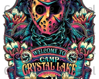 Jason Voorhees Crystal Lake PNG: Digital Silhouette Clip Art