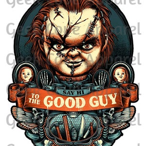 Halloween Chucky The Good Guy Digital Silhouette PNG clipart para todos os seus projetos
