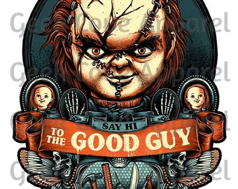 Halloween Chucky The Good Guy Digital Silhouette PNG Clip art for All your Designs