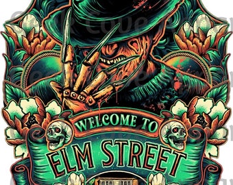 Halloween Freddie Krueger Elm Street Silueta digital PNG Clip art para todos tus diseños
