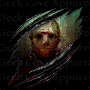 Jason Voorhees SVG, Halloween Jason Voorhees, digitale Silhouette PNG Clip art für alle Ihre Designs