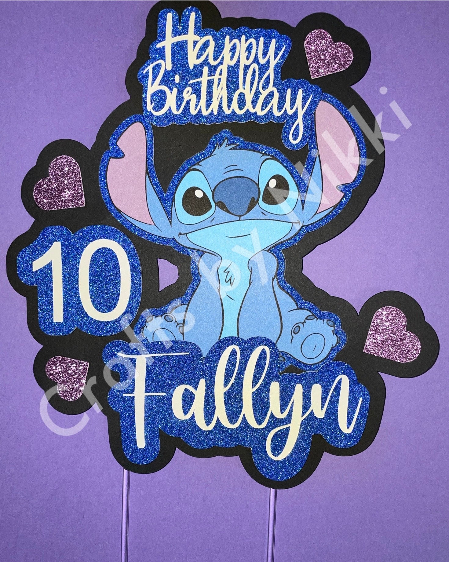 Lilo and Stitch Personalised Cake Topper – Blissful Toppers