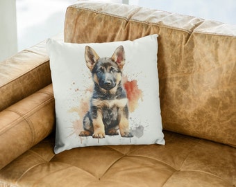 German Shepherd Puppy Nursery Style Pillow