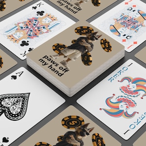 Poker Playing Card Set, Funny Dog Themed Cards, Unique Gifts for Poker Lovers, Casino Night Essentials, Game Night Props