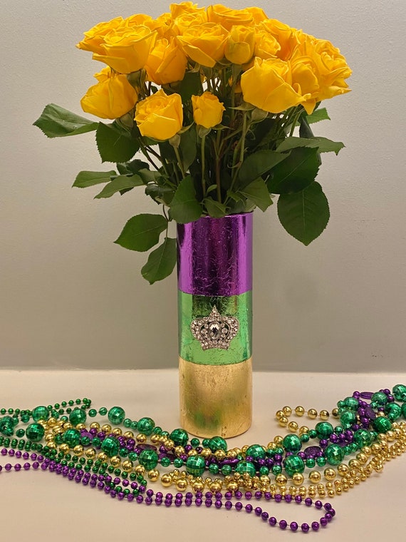mardi gras vase ideas