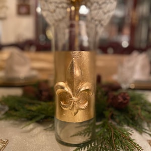 Jarrón de pan de oro Fleur De Lis
