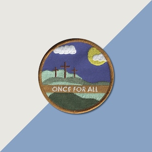 Einmal für Alle Aufnäher | Punk Aufnäher | Christian Aufnäher | Aufnähen | Stickerei | Aufnäher für Jacken | Tumblr Patch | Süßer Aufnäher | Religiöser Aufnäher