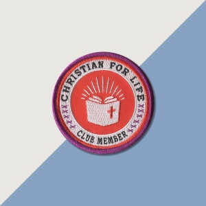 Club Member Patch | Punk Patch | Christian Patch | Sew on | Embroidery | Patches for Jackets | Tumblr Patch | Cute Patch | Religious Patch