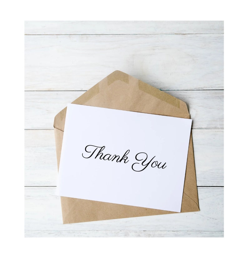 Printable Editable Thank You Card Thank You Card Template - Etsy