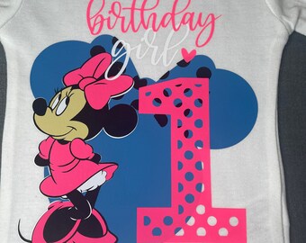 Minnie custom birthday shirts, Minnie mouse shirt, Personalized Birthday shirt, Minnie mouse family shirts