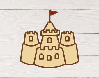 Sand Castle svg | Beach svg | Summer svg | Sand Castle png | Castle svg | Sandcastle svg | Castle Clipart | Ocean svg | DIGITAL DOWNLOAD