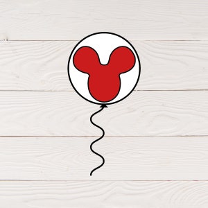 Mickey Balloon svg | Mouse Balloon svg | Balloon svg | Air Balloon svg | Birthday Balloon svg | Balloon Heart svg | Mickey Head Balloon svg