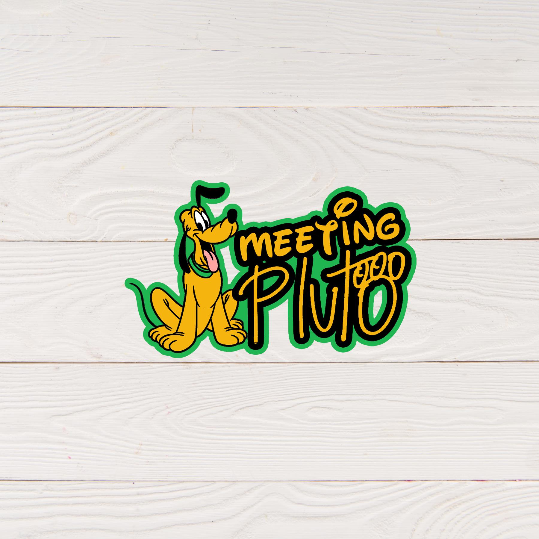 SVG File | Meet Pluto svg | Scrapbook Title svg | Cut File | Die Cut | Digital Cutting File for Scrapbook Page png | DIGITAL DOWNLOAD